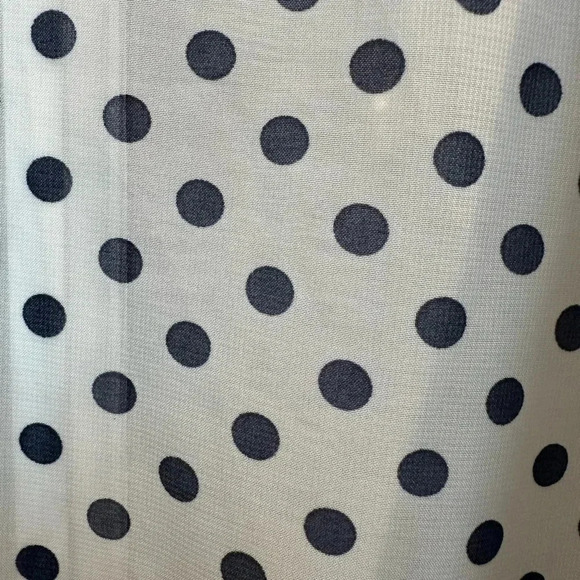 LuLaRoe Dark Navy Polka Dot Black Fringe Monroe Kimono Swim Coverup Size Large L - Picture 8 of 11